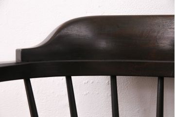 中古　松本民芸家具　#91型　落ち着きのある空間を演出するキャプテンチェア(アームチェア、板座チェア、椅子、ダイニングチェア)(R-049025)