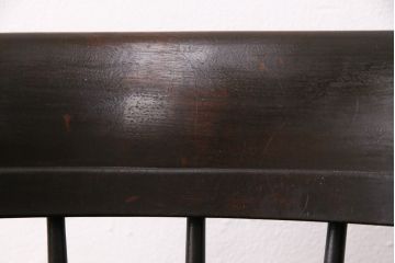 中古　松本民芸家具　#91型　落ち着きのある空間を演出するキャプテンチェア(アームチェア、板座チェア、椅子、ダイニングチェア)(R-049026)