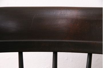 中古　松本民芸家具　#91型　落ち着きのある空間を演出するキャプテンチェア(アームチェア、板座チェア、椅子、ダイニングチェア)(R-049027)
