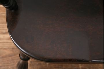 中古　松本民芸家具　#91型　落ち着きのある空間を演出するキャプテンチェア(アームチェア、板座チェア、椅子、ダイニングチェア)(R-049027)