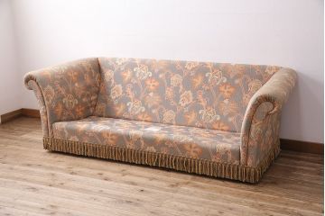 中古　art forma(アートフォーマ)　イギリスから華やかなファブリックのソファ(3人掛け)(定価約62万円)(R-049028)