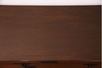 中古　民芸家具　衣装盆付き!赤みのある木肌が魅力の整理箪笥(収納タンス、ローボード、着物箪笥)(R-049031)