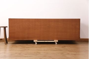 和製ビンテージ　民芸家具　ディスプレイ棚としてもおすすめ!赤みのある木肌が魅力の整理箪笥(収納タンス、ローボード、引き出し、チェスト、ヴィンテージ)(R-049033)