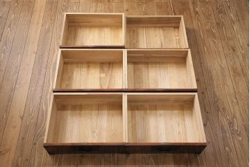 中古　岩谷堂箪笥　人気の縦型!スリムでお部屋に取り入れやすい立長箪笥(引き出し、ハイチェスト、整理タンス、和箪笥)(R-049038)
