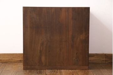 和製アンティーク　素朴な木肌が味わい深い、総桐材製の小箪笥(小物収納、引き出し、戸棚)(R-049039)