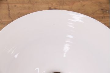 アンティーク照明　懐かしさ漂うレトロな平笠シェードの天井照明2個セット(ペンダントライト、天井照明)(R-049041)