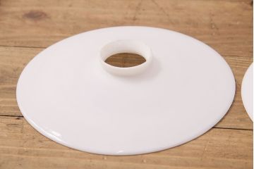 アンティーク照明　シンプルで取り入れやすい!レトロな平笠シェードの天井照明2個セット(ペンダントライト、天井照明)(R-049043)