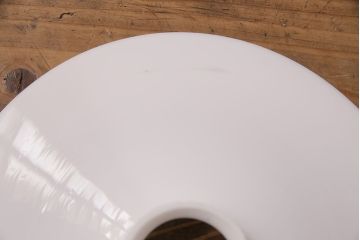 アンティーク照明　どこか懐かしさが漂う平笠シェードの吊り下げ照明(ペンダントライト、天井照明)(R-049044)