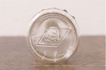 アンティーク雑貨　昭和初期　レトロなデザインが魅力の豆ランプ(オイルランプ、火屋、油壷)(R-049051)
