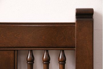 中古　美品　松本民芸家具　上品な佇まいが魅力のD型布張り椅子(ソファ、アームチェア、一人掛けソファ)(定価約27万円)(R-049059)