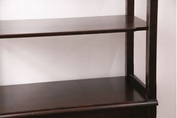中古　北海道民芸家具　HM156　美しい佇まいと機能性を兼ね備えた四方棚(飾り棚、陳列棚、収納棚、オープンラック、キャビネット)(定価約30万円)(R-049071)
