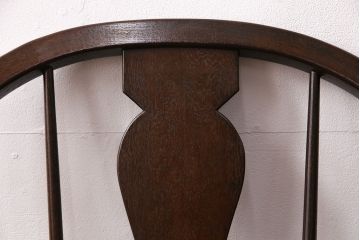 中古美品　松本民芸家具　洗練されたフォルムが上品なWB型アームチェア(定価約16万円)(椅子)(R-049076)