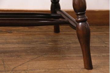 中古美品　松本民芸家具　洗練されたフォルムが上品なWB型アームチェア(定価約16万円)(椅子)(R-049077)