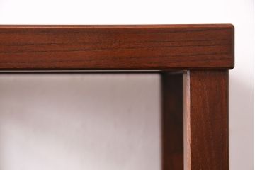 中古　極美品　国産　ケヤキ・杉材　造りの良さが素晴らしい手造り家具の飾り棚(陳列棚、引き出し)(R-049080)