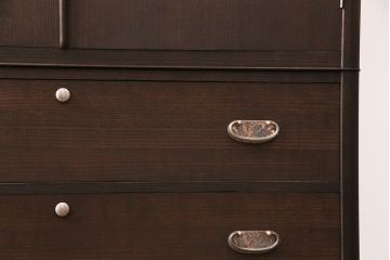 中古　美品　松永修一作　胴丸　柾目が美しい!上品な雰囲気が魅力の総桐箪笥(衣装箪笥、着物箪笥、和タンス、桐たんす)(定価約120万円)(R-049084)