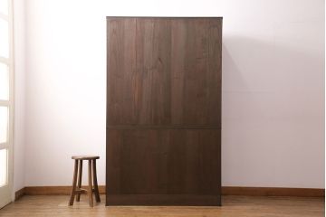 中古　美品　松永修一作　胴丸　柾目が美しい!上品な雰囲気が魅力の総桐箪笥(衣装箪笥、着物箪笥、和タンス、桐たんす)(定価約120万円)(R-049084)