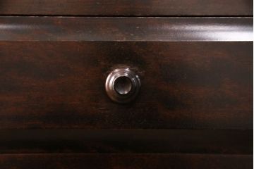 中古　北海道民芸家具　HM165K　高級感漂う上品な佇まいの食器棚(カップボード、キャビネット)(定価約43万円)(R-049088)