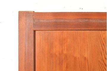 アンティーク建具　板部一枚板　芸術品のように美しい組子が目を惹く帯戸2枚セット(ガラス帯戸、組子帯戸、引き戸、建具)(R-049094)