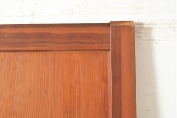 アンティーク建具　板部一枚板　芸術品のように美しい組子が目を惹く帯戸2枚セット(ガラス帯戸、組子帯戸、引き戸、建具)(R-049094)