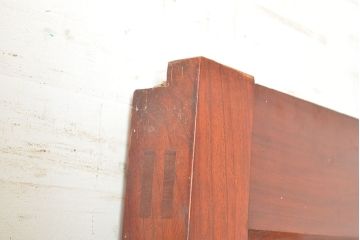 アンティーク建具　枠・ケヤキ材、板・スギ材　漆塗りが上質な雰囲気を高める蔵戸(引き戸、玄関戸)(R-049095)