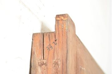 アンティーク建具　長い歳月を経て味わいを増した風合いが趣溢れる蔵戸(引き戸、玄関戸)(R-049096)