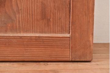 アンティーク建具　木の味わいが堪能できる帯戸4枚セット(ガラス帯戸、板戸、引き戸、建具)(R-049098)