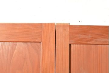 和製アンティーク　美しく繊細な組子細工が上品な印象を与える帯戸4枚セット(ガラス帯戸、建具、引き戸)(R-049099)