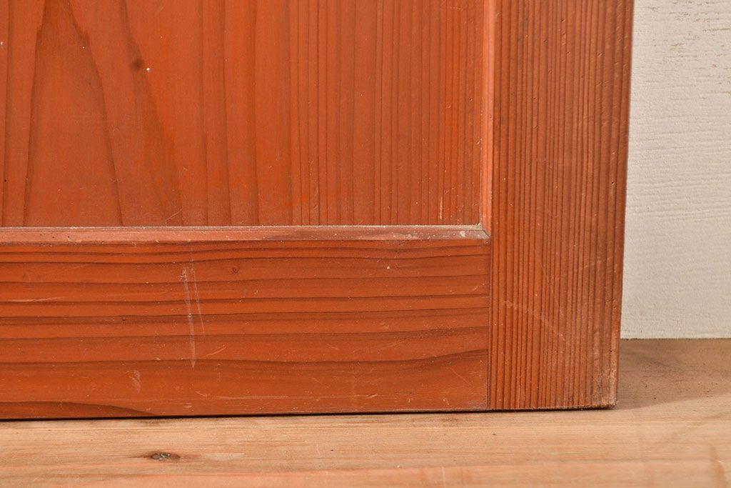 和製アンティーク　美しく繊細な組子細工が上品な印象を与える帯戸4枚セット(ガラス帯戸、建具、引き戸)(R-049099)