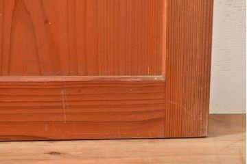 和製アンティーク　美しく繊細な組子細工が上品な印象を与える帯戸4枚セット(ガラス帯戸、建具、引き戸)(R-049099)