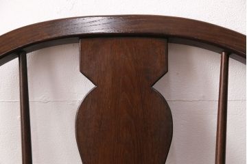 中古美品　松本民芸家具　洗練されたフォルムが上品なWB型アームチェア(定価約16万円)(椅子)(R-049101)