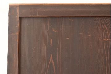 アンティーク建具　大正期　レトロな雰囲気を醸しだす格子帯戸1枚(引き戸、障子帯戸、建具)(R-049109)