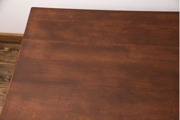 中古　松本民芸家具　特注サイズ　和洋折衷の空間と相性の良いC型センターテーブル(定価約24万円)(ローテーブル)(R-049121)