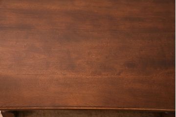 中古　松本民芸家具　特注サイズ　和洋折衷の空間と相性の良いC型センターテーブル(定価約24万円)(ローテーブル)(R-049121)