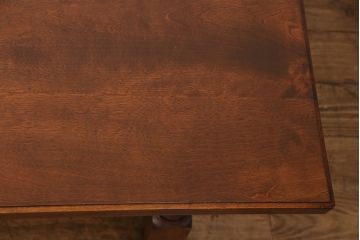 中古　松本民芸家具　特注サイズ　和洋折衷の空間と相性の良いC型センターテーブル(定価約24万円)(ローテーブル)(R-049121)