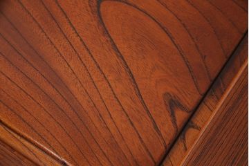 中古　極美品　松本民芸家具の特注品!漆塗りが美しい総ケヤキ材製のベンチ収納箱(収納ボックス)(定価約62万円)(R-049124)