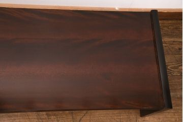 中古美品　松本民芸家具　脚の透かし彫りがアクセントになる上品な文机(ローテーブル、センターテーブル)(R-049125)