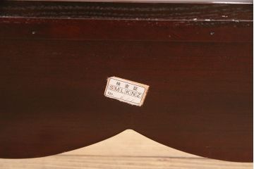 中古　極美品　展示品　牡丹金具と木地呂塗りが素晴らしい仙台箪笥(車箪笥、収納箪笥)(定価約145万8千円)(R-049139)