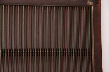 アンティーク建具　枠・ヒノキ材、腰板・ケヤキ材　大黒天・恵比寿天　めでたい尽くしの意匠が魅力の蔵戸(引き戸、玄関戸、建具)(R-049141)