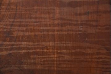 アンティーク建具　ヒノキ材・ケヤキ材　特大金具が存在感抜群の庄内蔵戸(引き戸、玄関戸、建具)(R-049142)