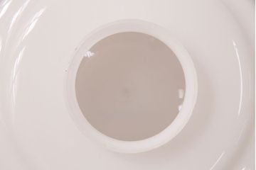 アンティーク照明　昭和レトロ　イエローペイントがレトロなペンダントライト(天井照明、吊り下げ照明)(R-049144)