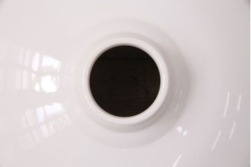 アンティーク照明　日陶　マツダ電笠　スタイリッシュで空間に取り入れやすい白磁のペンダントライト(天井照明、吊り下げ照明)(R-049147)