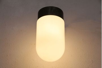 アンティーク照明　昭和初期　ブラケットの無骨なデザインがお洒落なウォールランプ(壁付け照明、壁掛け照明)(R-049148)