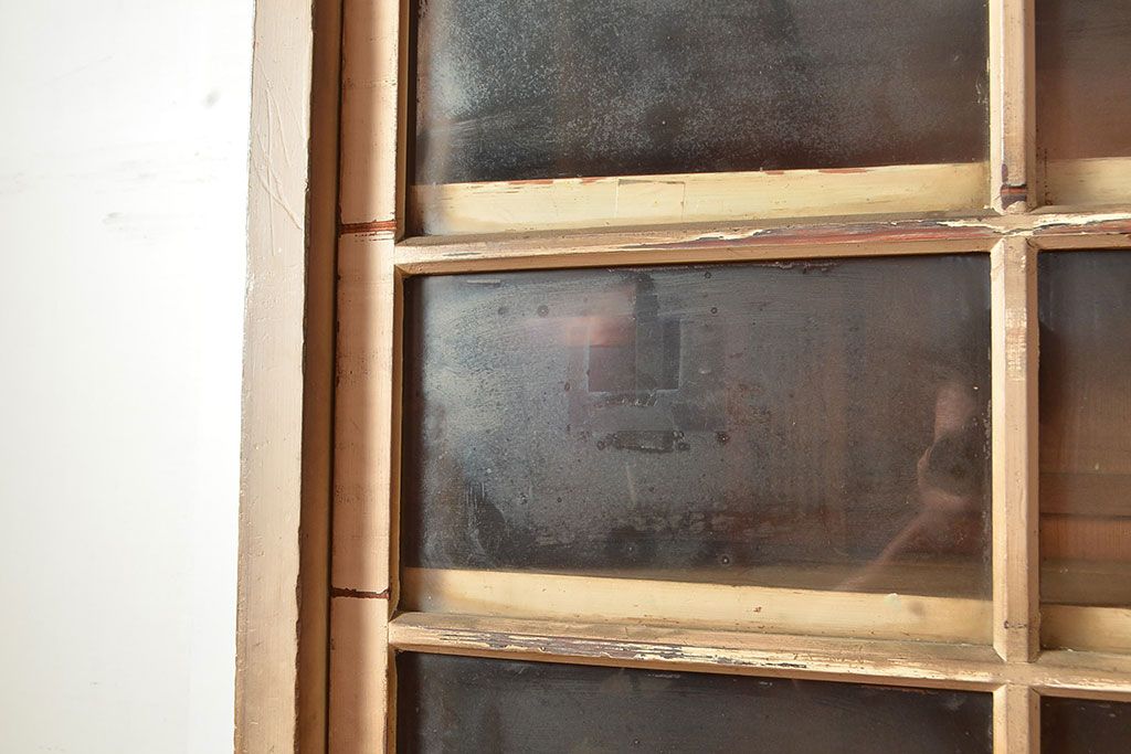 和製アンティーク　収納力抜群!素朴な木の風合いが味わい深い重ね収納棚(キャビネット、戸棚、飾り棚、店舗什器、引き出し)(R-049156)