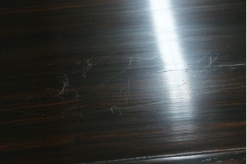 和製ヴィンテージ　黒檀無垢材　上質なこだわりの空間づくりにおすすめの飾り棚　(R-049164)