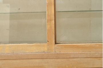 和製アンティーク　レトロなガラスケース(ショーケース、飾り棚)(R-049170)