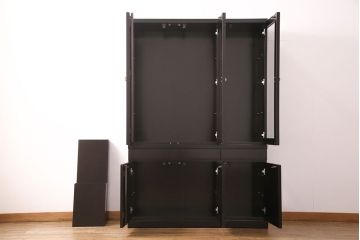 中古　美品　モリシゲ(MORISHIGE/森繁)　コモード38　シンプルでシックな佇まいのダイニングボード(食器棚、カップボード、キャビネット)(定価約75万円)(R-049171)