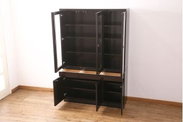 中古　美品　モリシゲ(MORISHIGE/森繁)　コモード38　シンプルでシックな佇まいのダイニングボード(食器棚、カップボード、キャビネット)(定価約75万円)(R-049171)