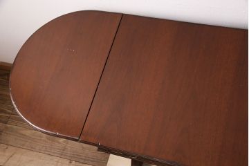 中古　DREXEL HERITAGE(ドレクセルヘリテイジ)　アンティーク調のエレガントなデザインがお洒落なバタフライテーブル(拡張式テーブル、コンソールテーブル、作業台)(R-049172)