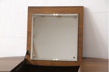 中古　希少　DREXEL HERITAGE(ドレクセルヘリテイジ)　ESPERANTO(エスペラント)　デスクとしても使える、民芸調の個性的なデザインが魅力的なドレッサー(鏡台、化粧台、デスク、在宅ワーク、在宅用)(R-049174)