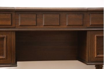 中古　希少　DREXEL HERITAGE(ドレクセルヘリテイジ)　ESPERANTO(エスペラント)　デスクとしても使える、民芸調の個性的なデザインが魅力的なドレッサー(鏡台、化粧台、デスク、在宅ワーク、在宅用)(R-049174)
